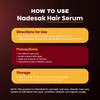How to use NADESAK Hair Serum with directions and precautions