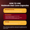 How to use NADESAK Hair Care Capsules with directions and precautions